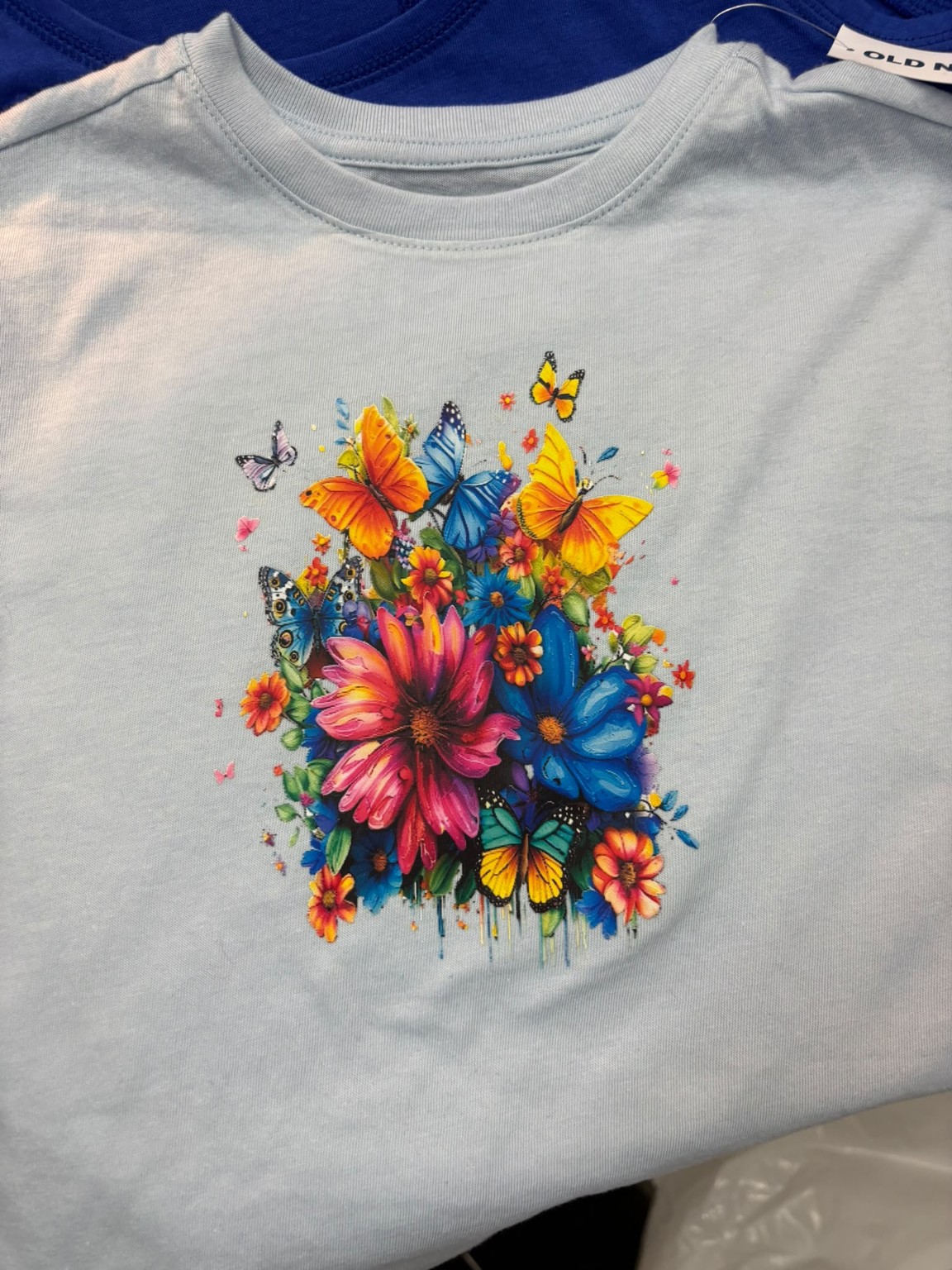 Vibrant floral custom shirt